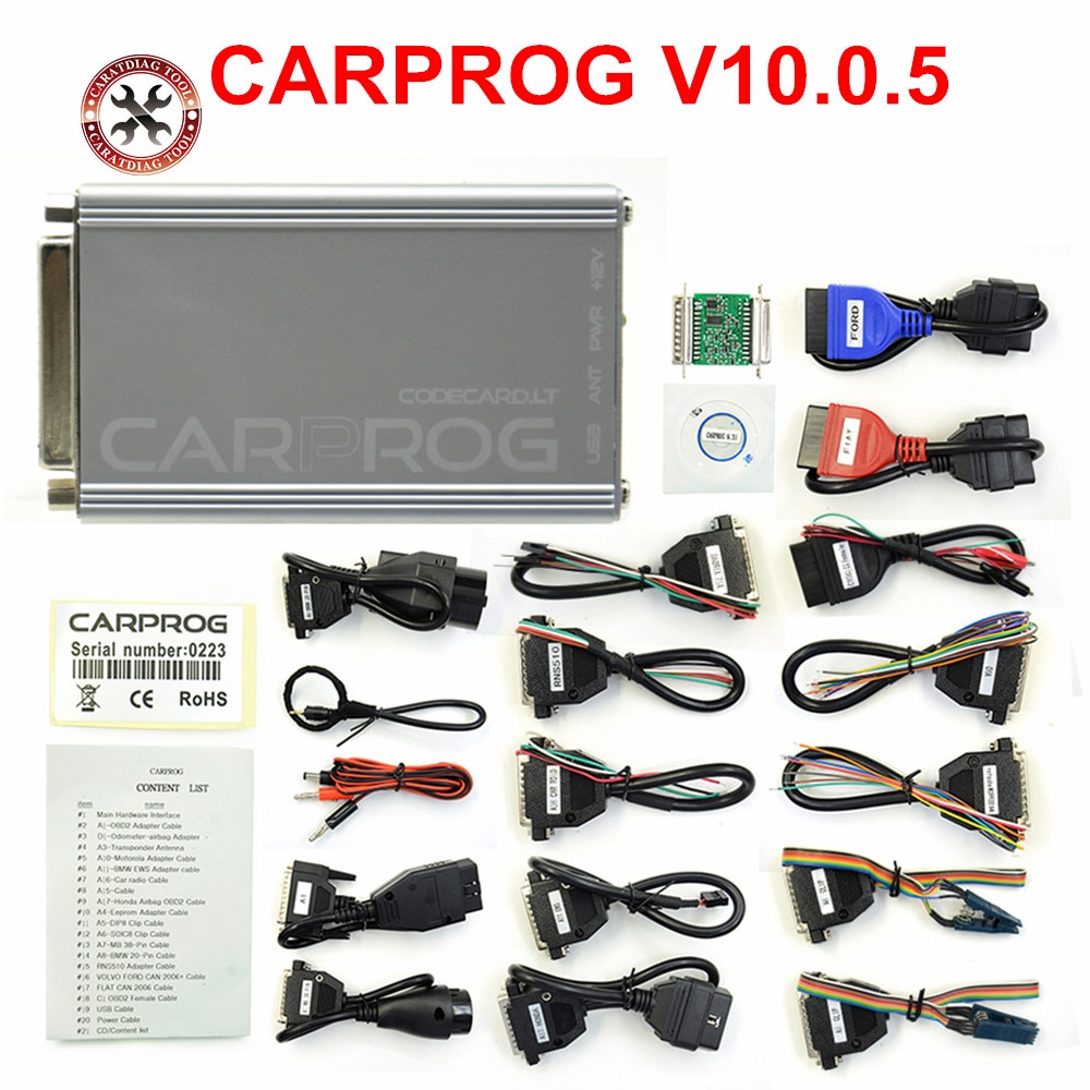 ֽ CARPROG Ǯ Ʈ V10.0.5 α׷ ڵ   缳  ڵ Prog ECU Ĩ Ʃ ü 21   
